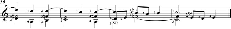 Grace notes, acciaccaturas, from Sor's Op.6, No.8