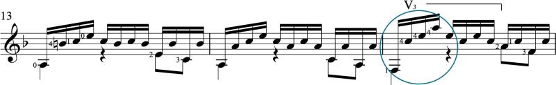 Pinky barre chord from Bach's Prelude BWV 999