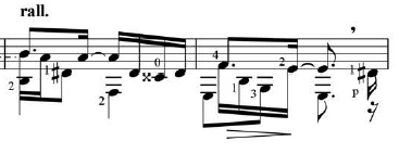 Score excerpt from Tisserand's Couleurs Latines showing a breath mark